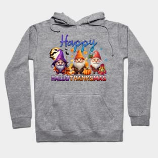 Happy Hallothanksmas Gnomes #4 Hoodie